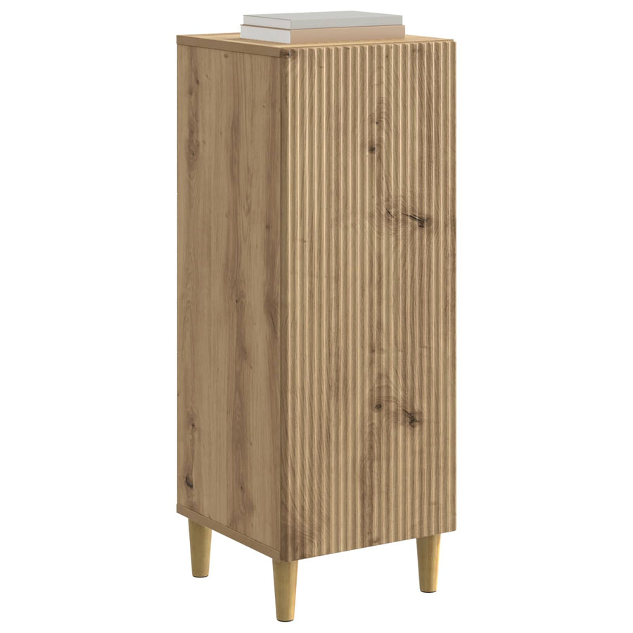 Dressoir Artisanaal eiken 33 x 34,5 x 90 cm Bewerkt hout