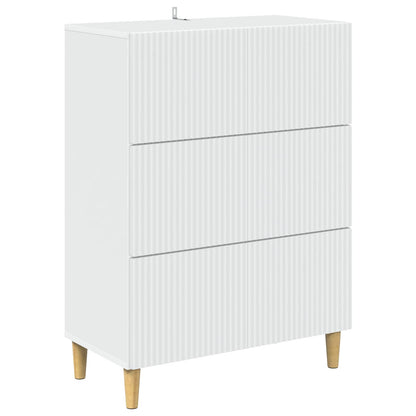 Ladenkast Wit 66 x 34,5 x 90 cm Bewerkt hout