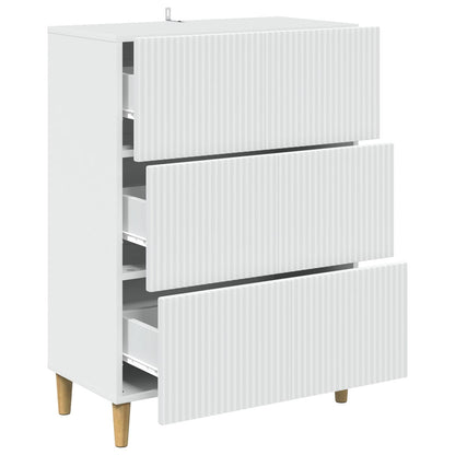 Ladenkast Wit 66 x 34,5 x 90 cm Bewerkt hout