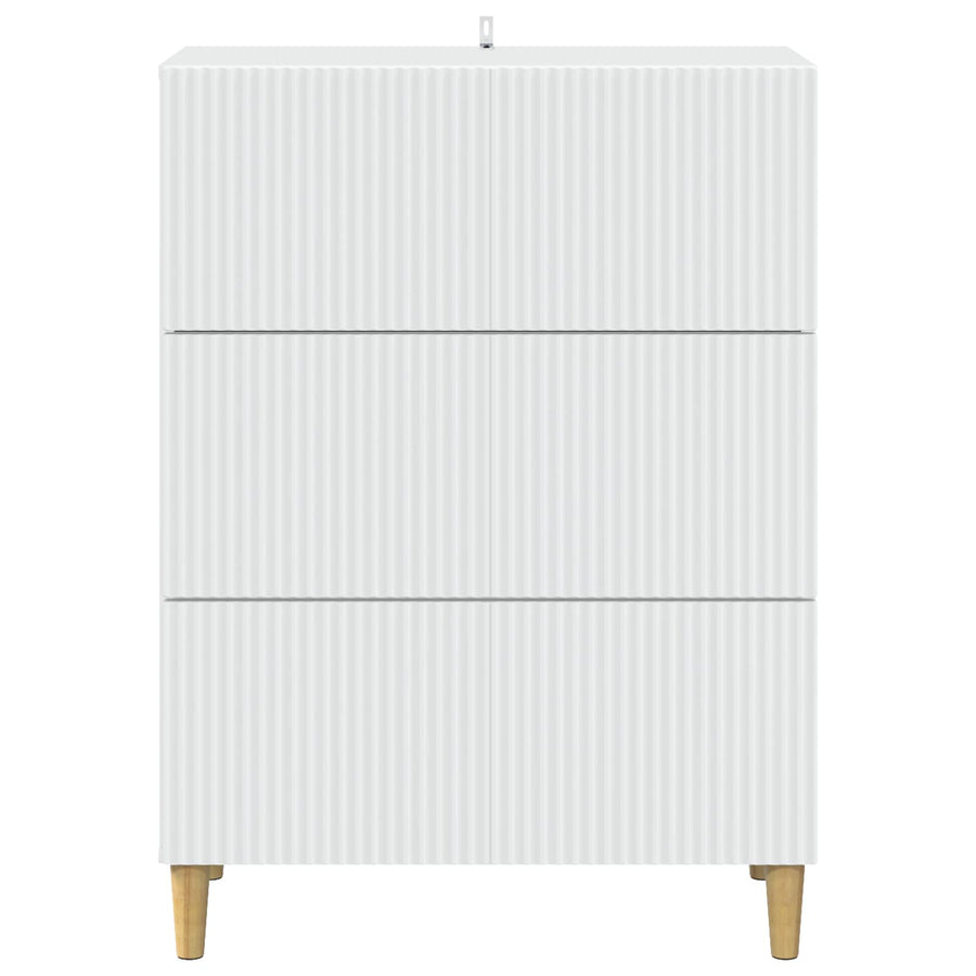 Ladenkast Wit 66 x 34,5 x 90 cm Bewerkt hout