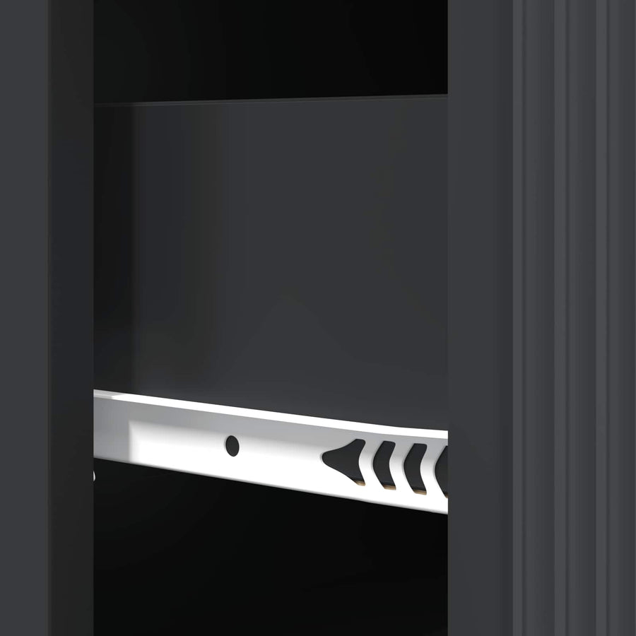Ladenkast Zwart 66 x 34,5 x 90 cm Bewerkt hout