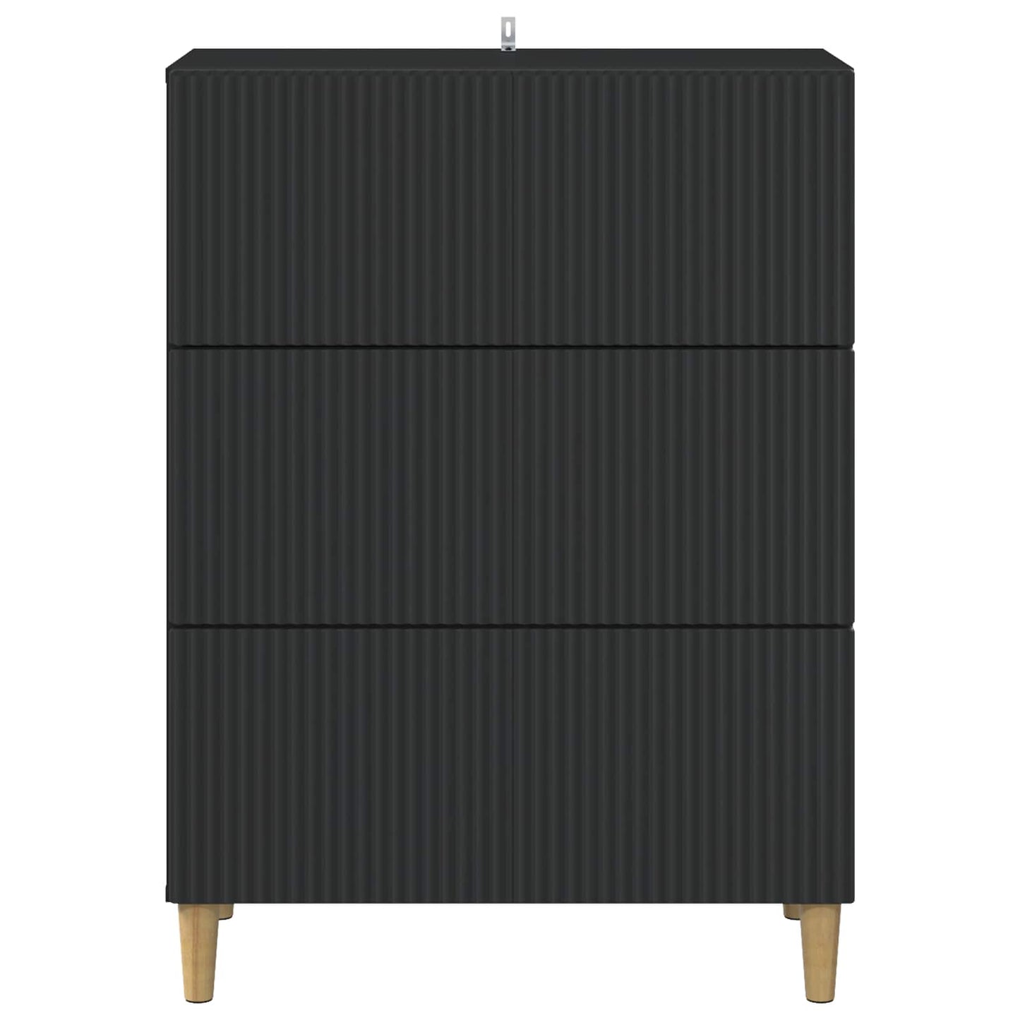 Ladenkast Zwart 66 x 34,5 x 90 cm Bewerkt hout