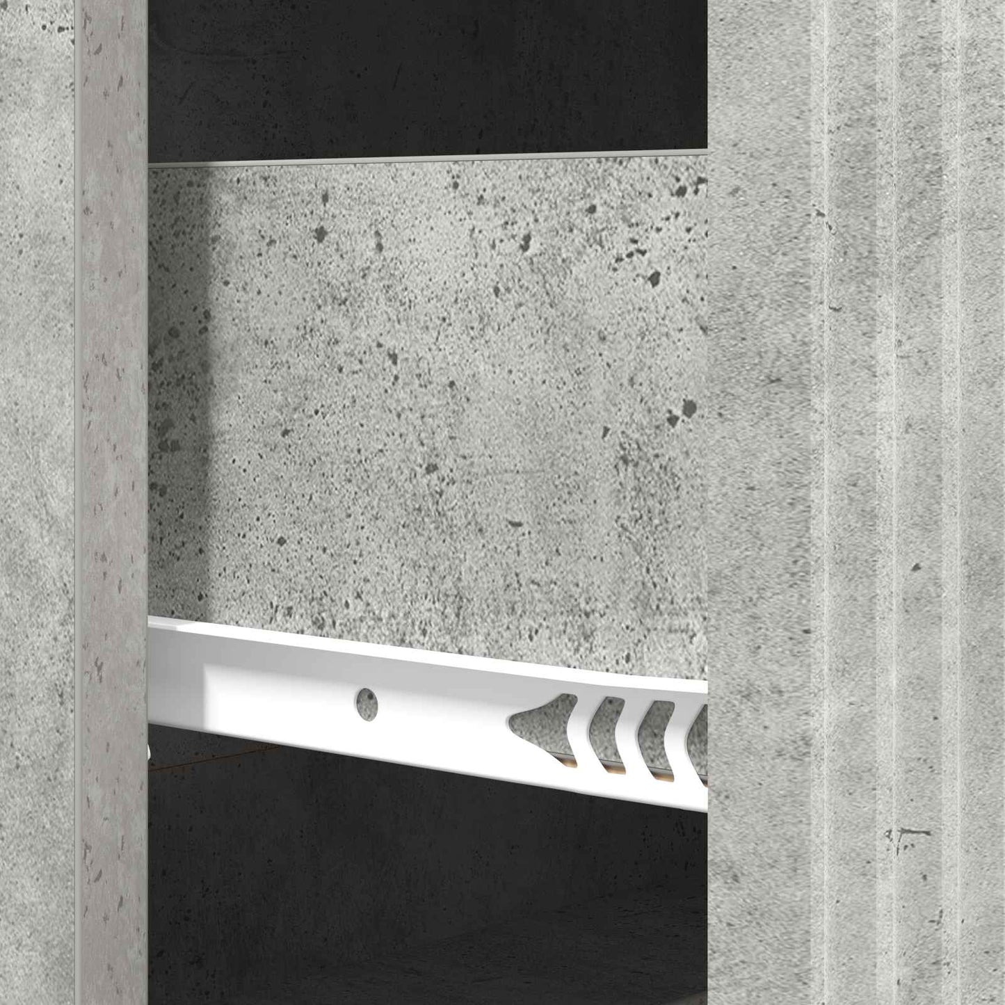 Ladenkast Betongrijs 66 x 34,5 x 90 cm Bewerkt hout