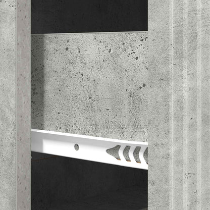 Ladenkast Betongrijs 66 x 34,5 x 90 cm Bewerkt hout
