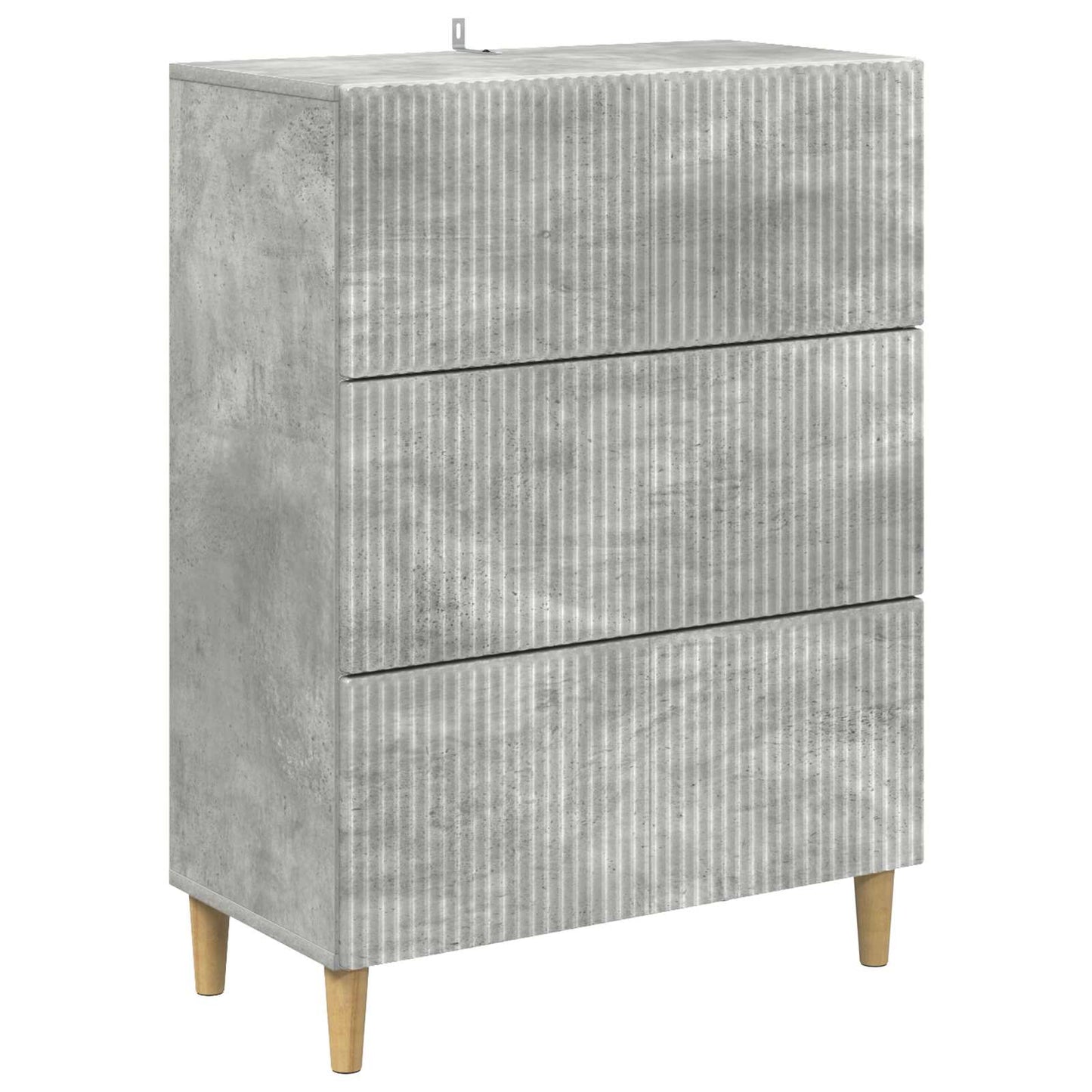 Ladenkast Betongrijs 66 x 34,5 x 90 cm Bewerkt hout