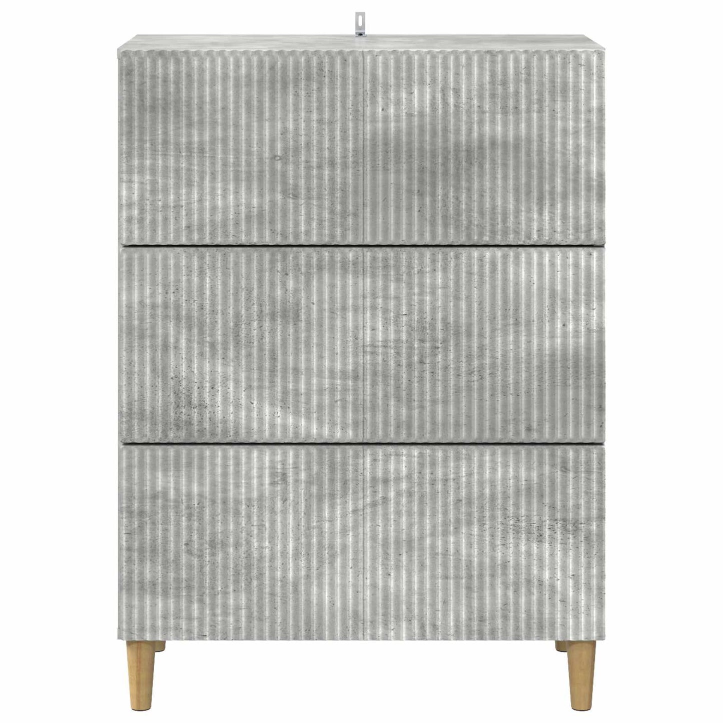 Ladenkast Betongrijs 66 x 34,5 x 90 cm Bewerkt hout
