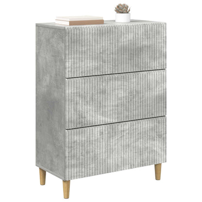 Ladenkast Betongrijs 66 x 34,5 x 90 cm Bewerkt hout
