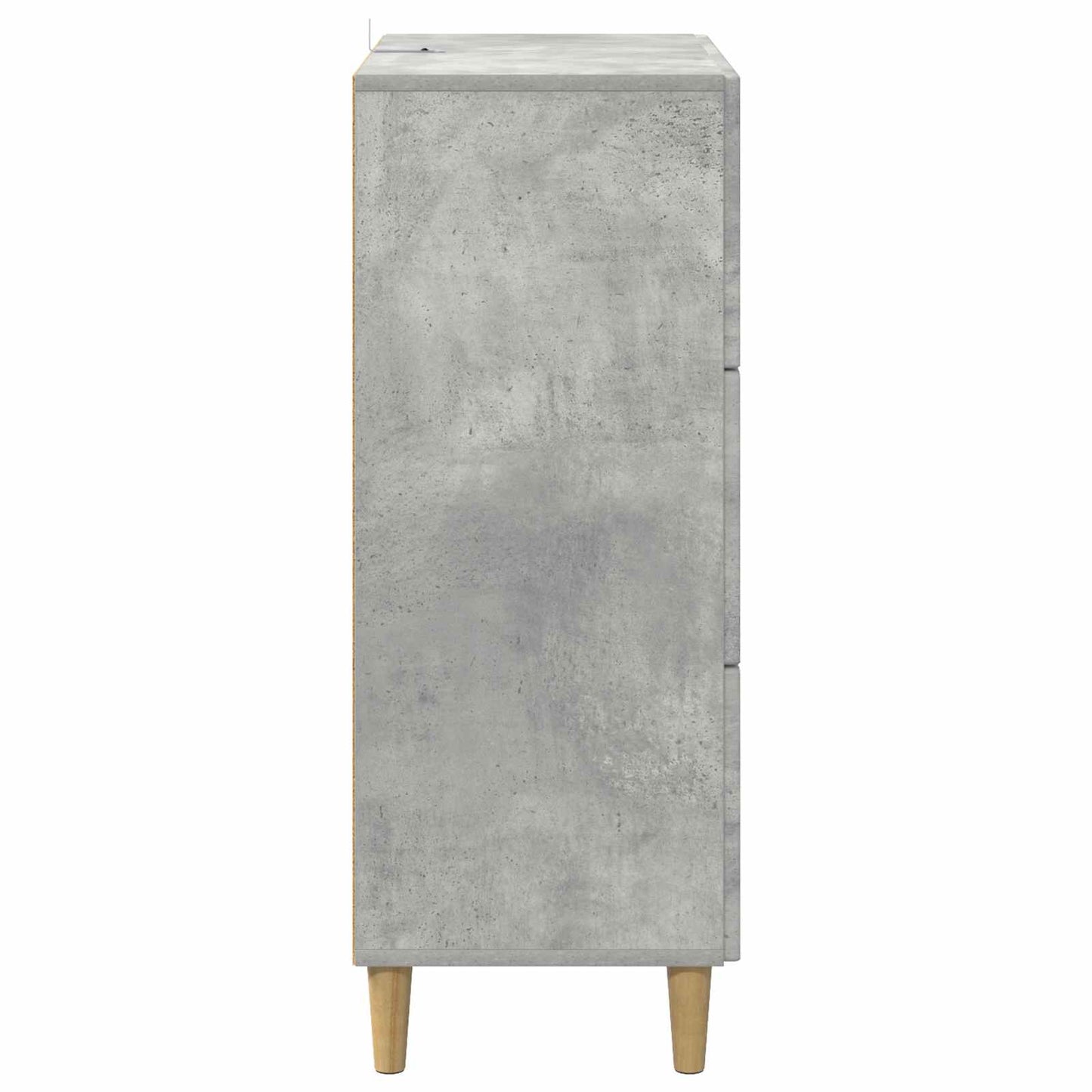 Ladenkast Betongrijs 66 x 34,5 x 90 cm Bewerkt hout