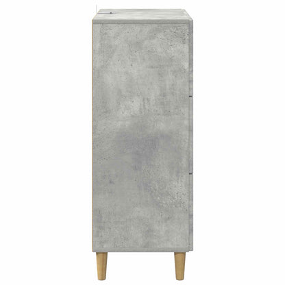 Ladenkast Betongrijs 66 x 34,5 x 90 cm Bewerkt hout