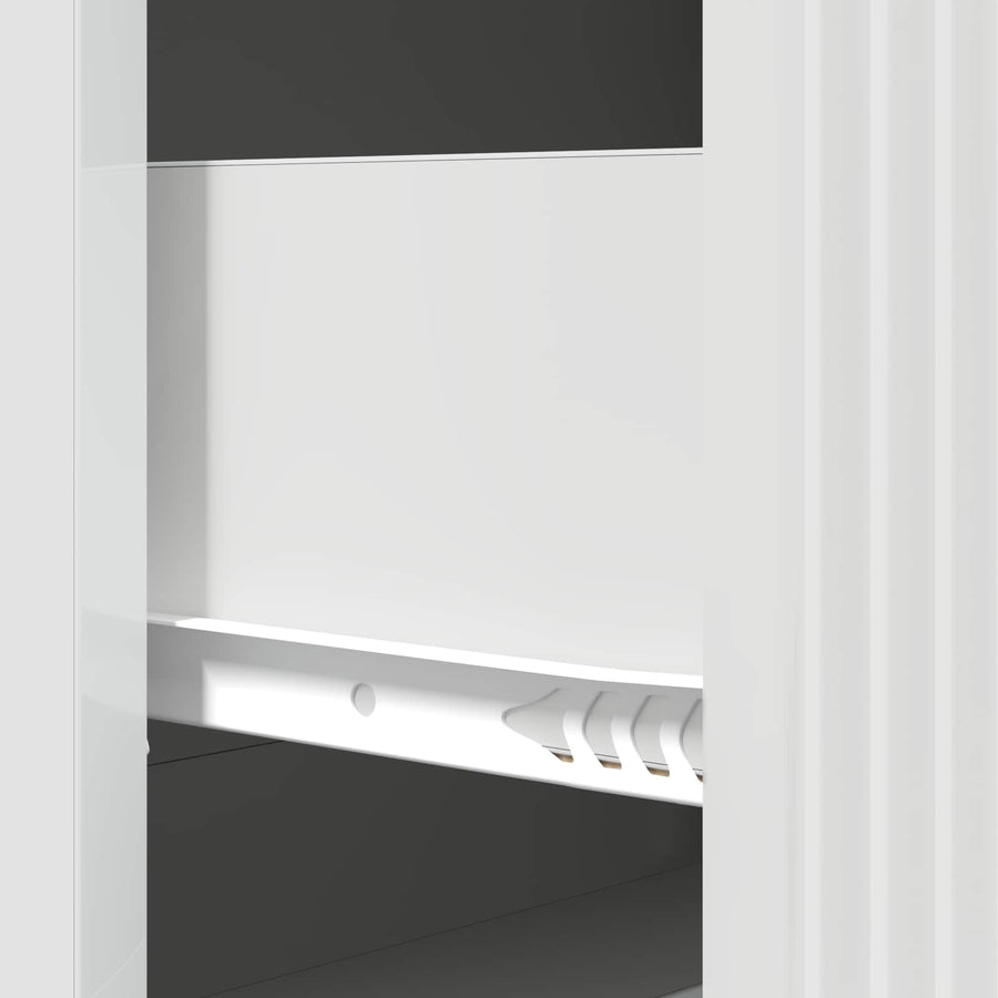 Ladenkast Hoogglans Wit 66 x 34,5 x 90 cm Bewerkt hout