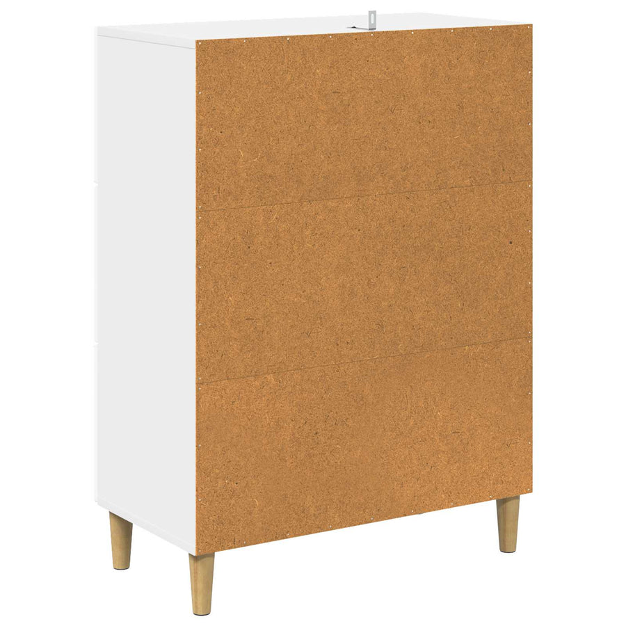 Ladenkast Hoogglans Wit 66 x 34,5 x 90 cm Bewerkt hout