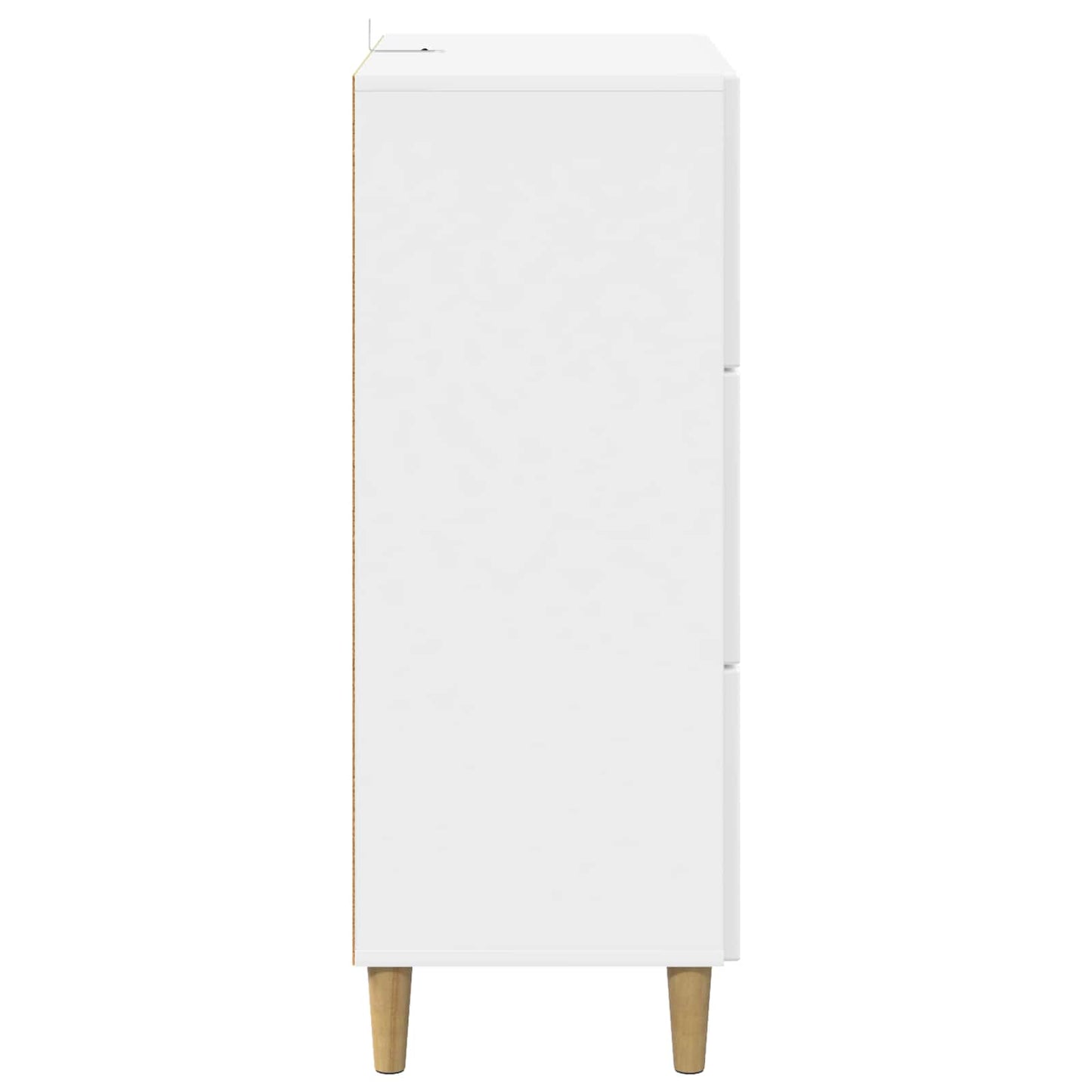 Ladenkast Hoogglans Wit 66 x 34,5 x 90 cm Bewerkt hout