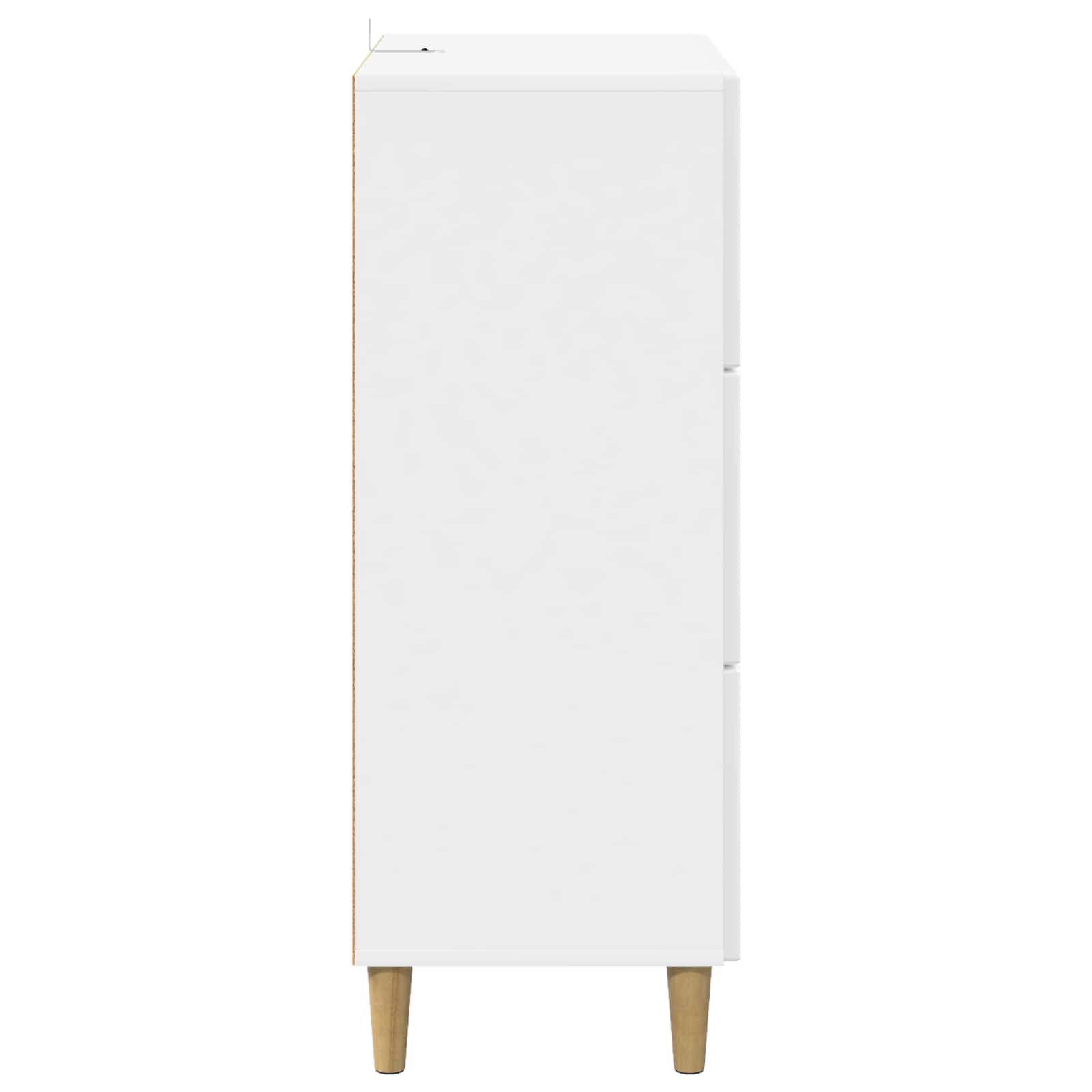 Ladenkast Hoogglans Wit 66 x 34,5 x 90 cm Bewerkt hout