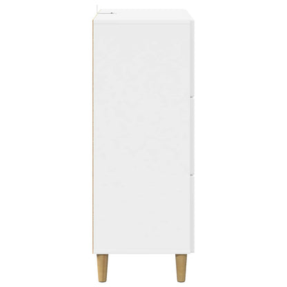 Ladenkast Hoogglans Wit 66 x 34,5 x 90 cm Bewerkt hout