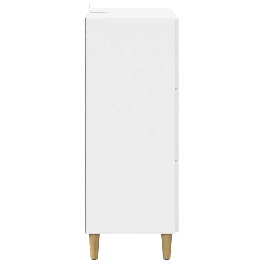 Ladenkast Hoogglans Wit 66 x 34,5 x 90 cm Bewerkt hout