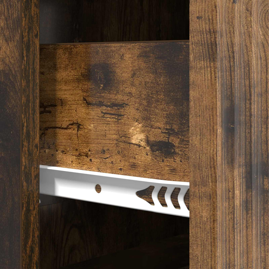 Ladenkast Gerookt eiken 66 x 34,5 x 90 cm Bewerkt hout