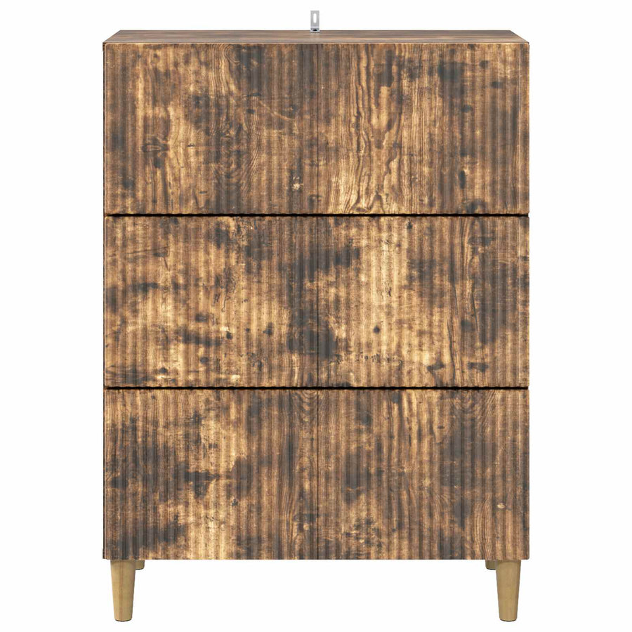 Ladenkast Gerookt eiken 66 x 34,5 x 90 cm Bewerkt hout