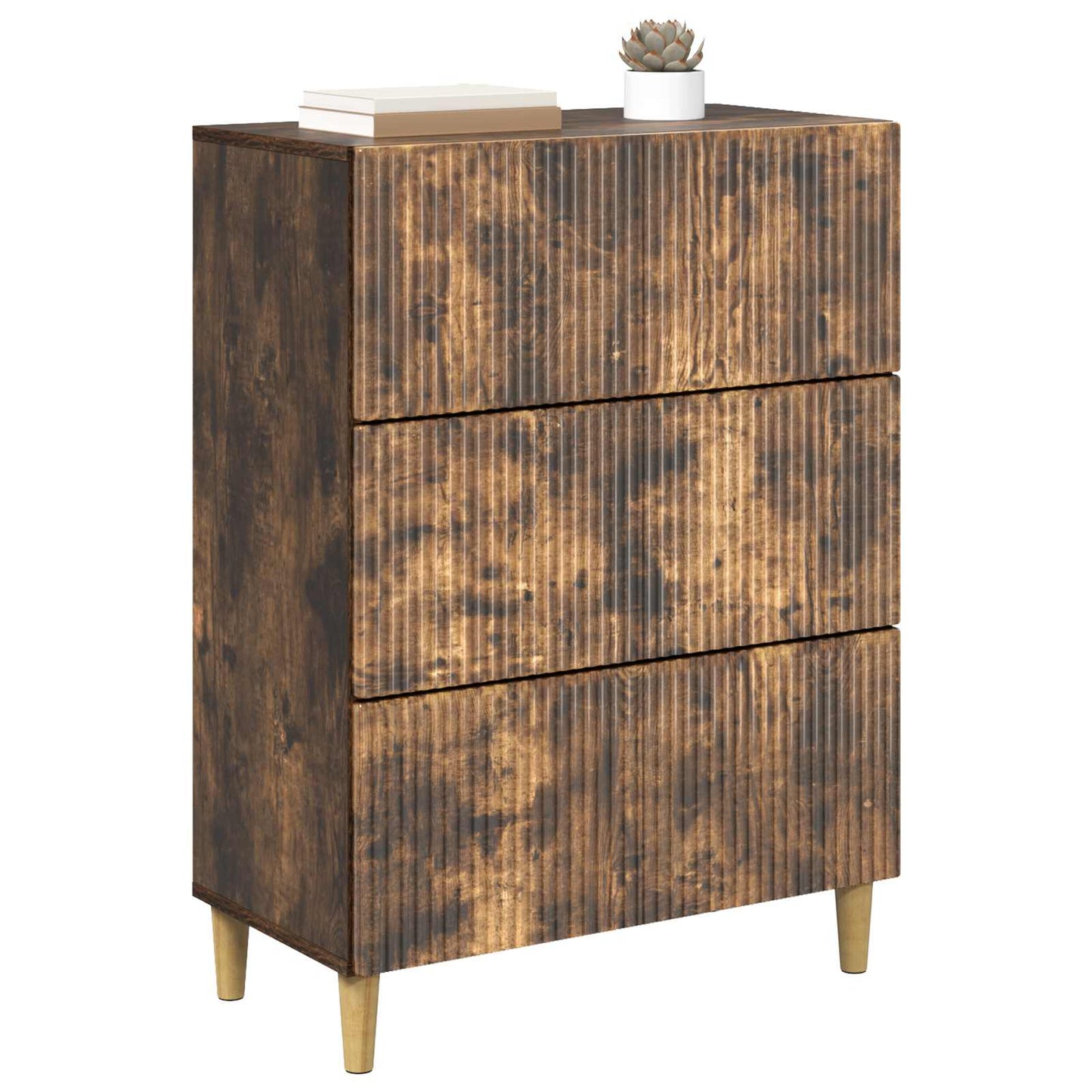 Ladenkast Gerookt eiken 66 x 34,5 x 90 cm Bewerkt hout
