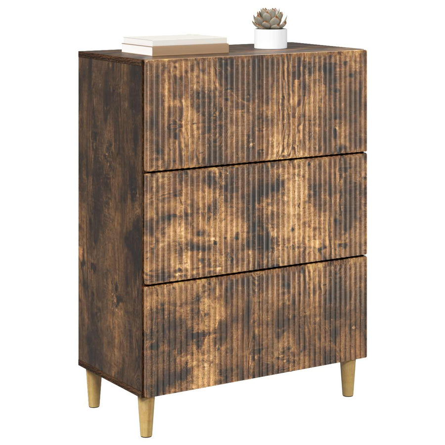 Ladenkast Gerookt eiken 66 x 34,5 x 90 cm Bewerkt hout