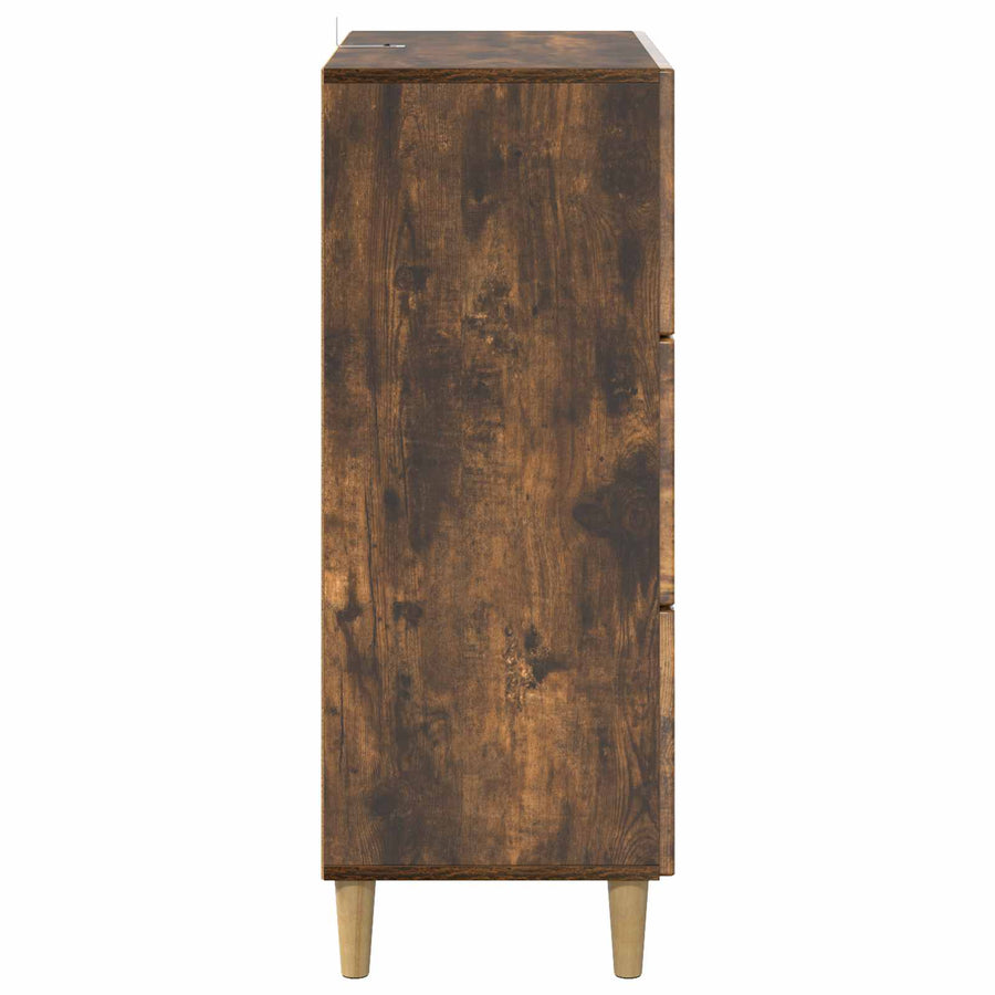 Ladenkast Gerookt eiken 66 x 34,5 x 90 cm Bewerkt hout
