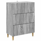 Ladekast 66x34,5x90 cm grijs sonoma bewerkt hout