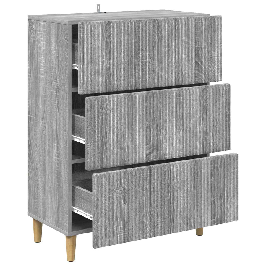 Ladenkast Grijs sonoma 66 x 34,5 x 90 cm Bewerkt hout