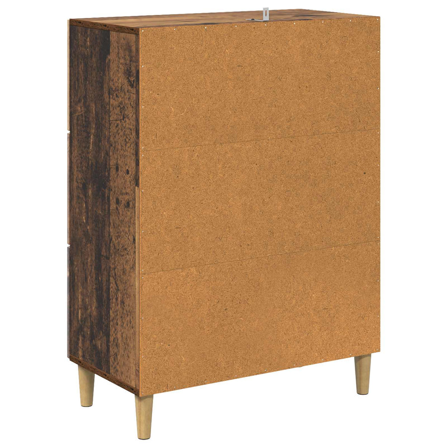 Ladenkast Oud hout 66 x 34,5 x 90 cm Bewerkt hout