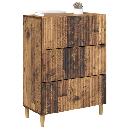 Ladenkast Oud hout 66 x 34,5 x 90 cm Bewerkt hout