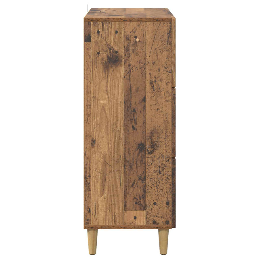 Ladenkast Oud hout 66 x 34,5 x 90 cm Bewerkt hout