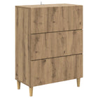 Ladekast bewerkt hout 66x34,5x90 cm