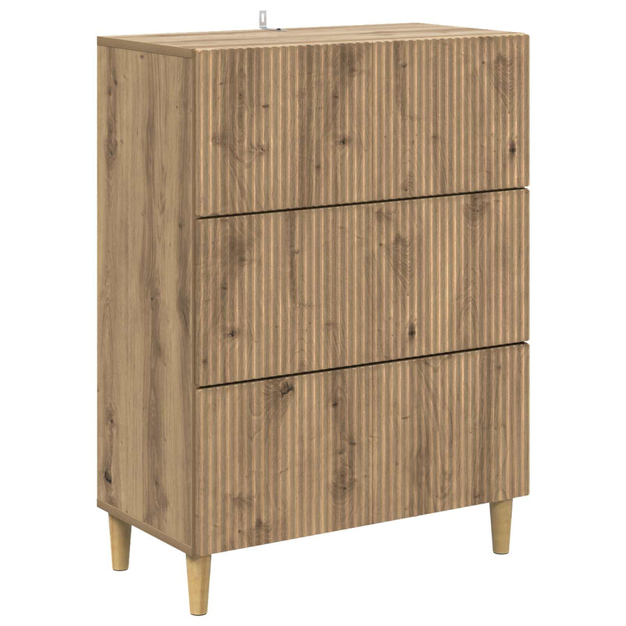 Ladenkast Artisanaal eiken 66 x 34,5 x 90 cm Bewerkt hout