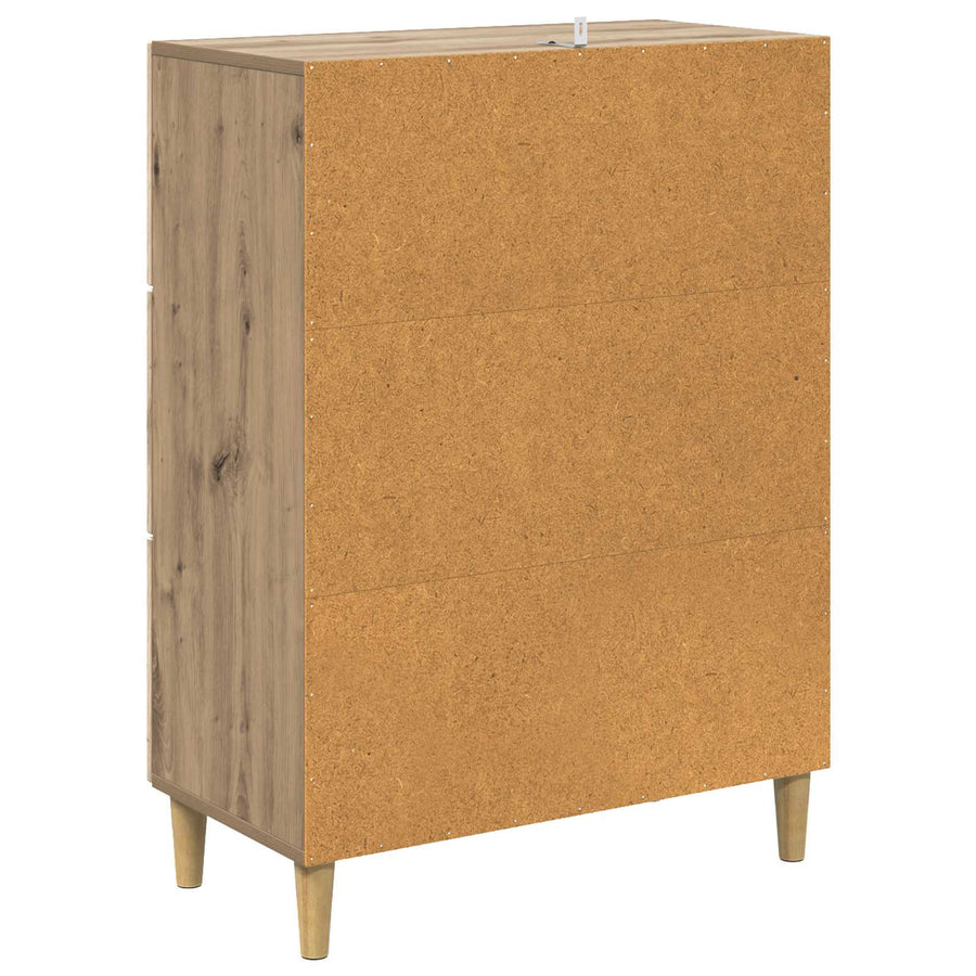 Ladenkast Artisanaal eiken 66 x 34,5 x 90 cm Bewerkt hout