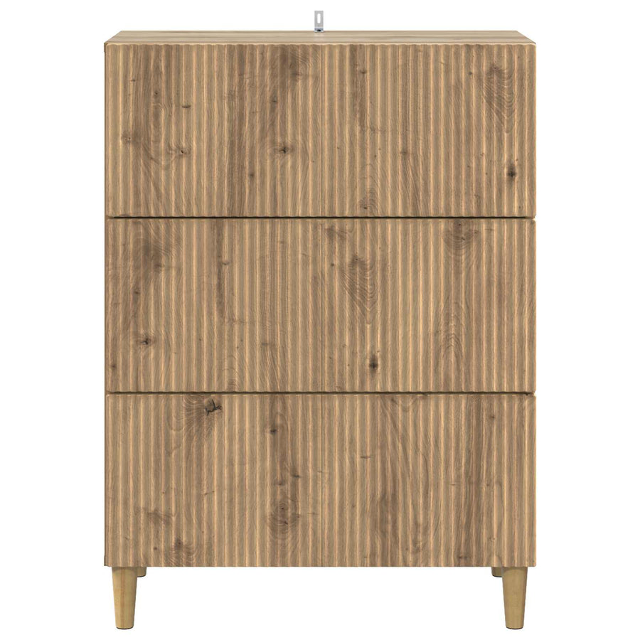 Ladenkast Artisanaal eiken 66 x 34,5 x 90 cm Bewerkt hout