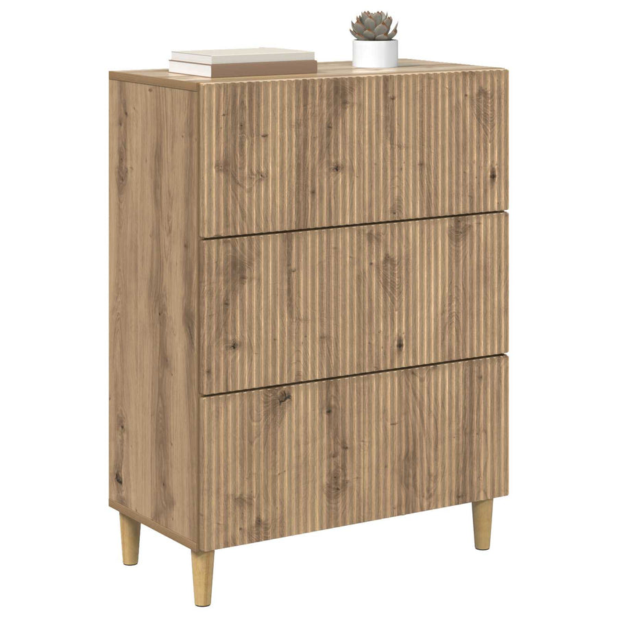 Ladenkast Artisanaal eiken 66 x 34,5 x 90 cm Bewerkt hout