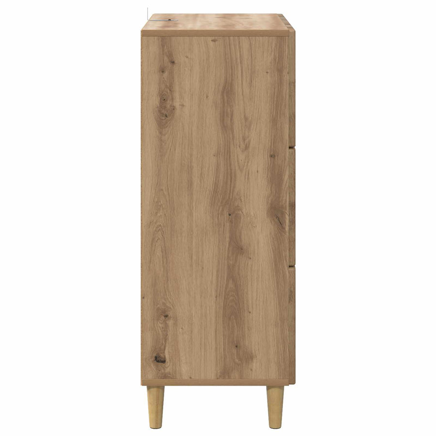 Ladenkast Artisanaal eiken 66 x 34,5 x 90 cm Bewerkt hout