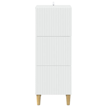 Ladenkast Wit 33 x 34,5 x 90 cm Bewerkt hout