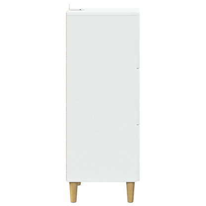 Ladenkast Wit 33 x 34,5 x 90 cm Bewerkt hout