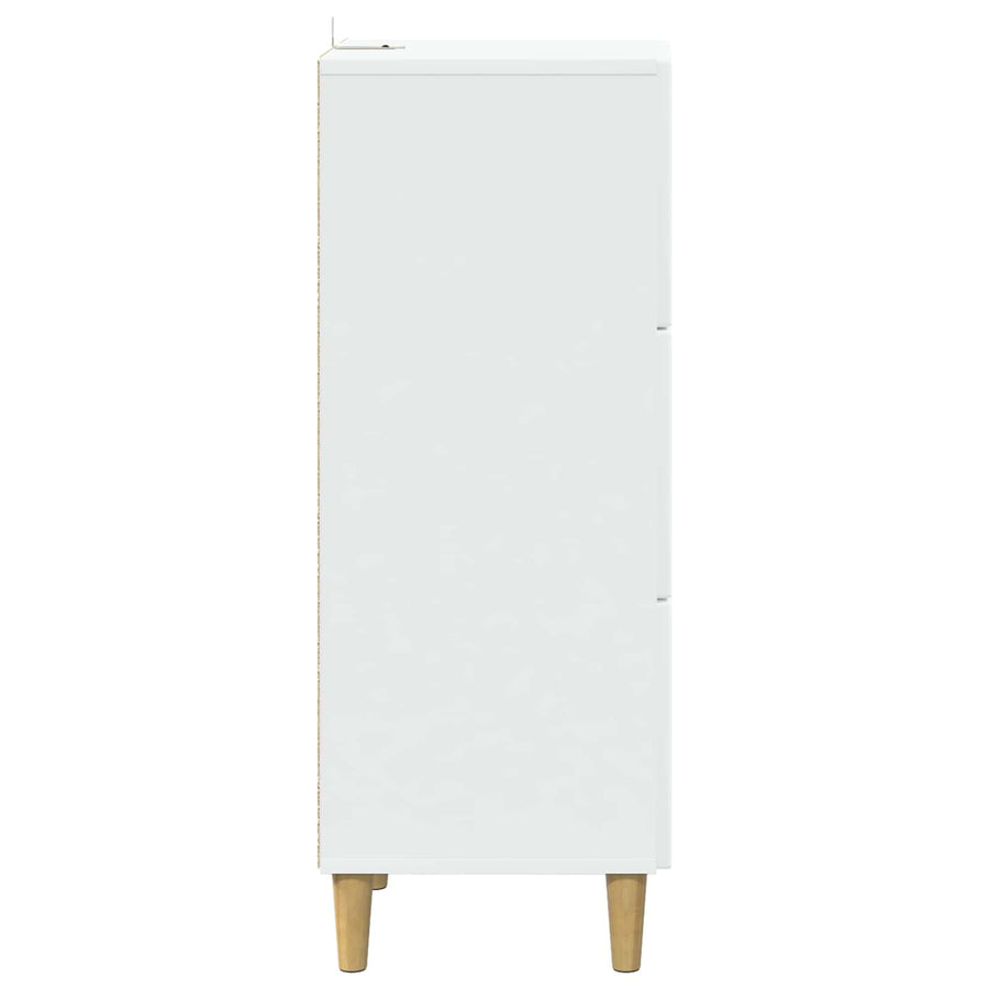 Ladenkast Wit 33 x 34,5 x 90 cm Bewerkt hout