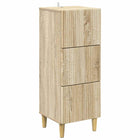 Ladekast 33x34,5x90 cm bewerkt hout Sonoma eiken