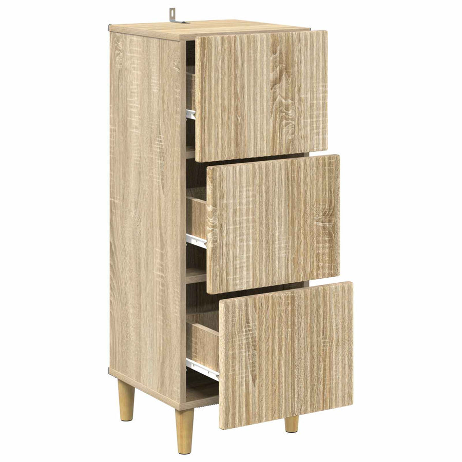 Ladenkast Sonoma Eiken 33 x 34,5 x 90 cm Bewerkt hout