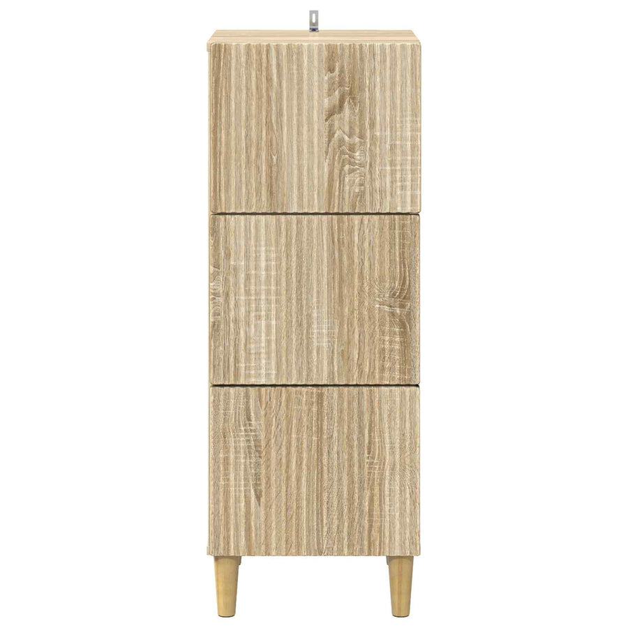 Ladenkast Sonoma Eiken 33 x 34,5 x 90 cm Bewerkt hout