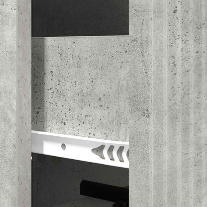 Ladenkast Betongrijs 33 x 34,5 x 90 cm Bewerkt hout