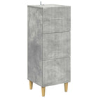 Ladenkast Betongrijs 33 x 34,5 x 90 cm Bewerkt hout