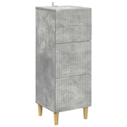 Ladenkast Betongrijs 33 x 34,5 x 90 cm Bewerkt hout