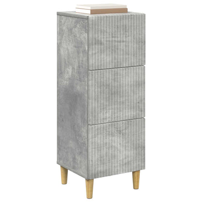 Ladenkast Betongrijs 33 x 34,5 x 90 cm Bewerkt hout