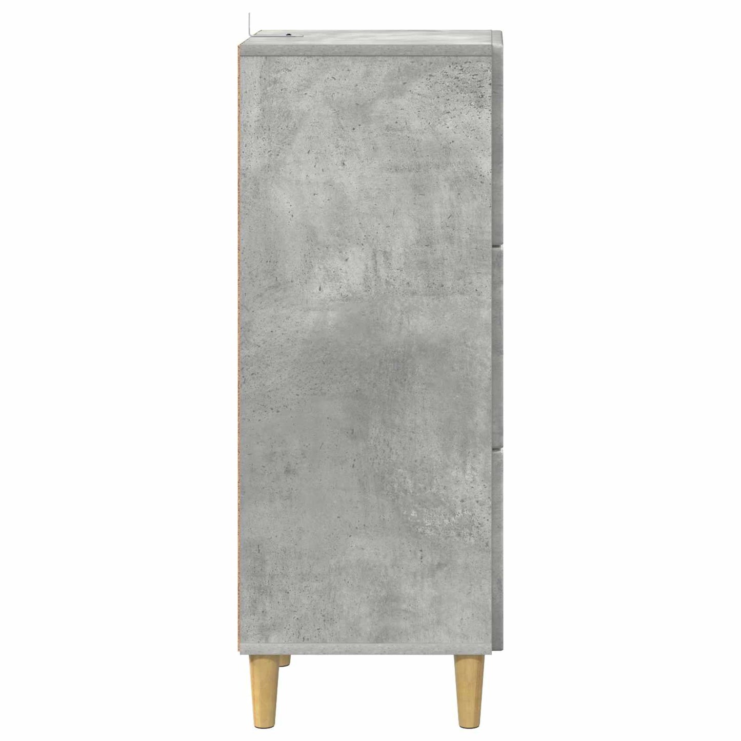 Ladenkast Betongrijs 33 x 34,5 x 90 cm Bewerkt hout