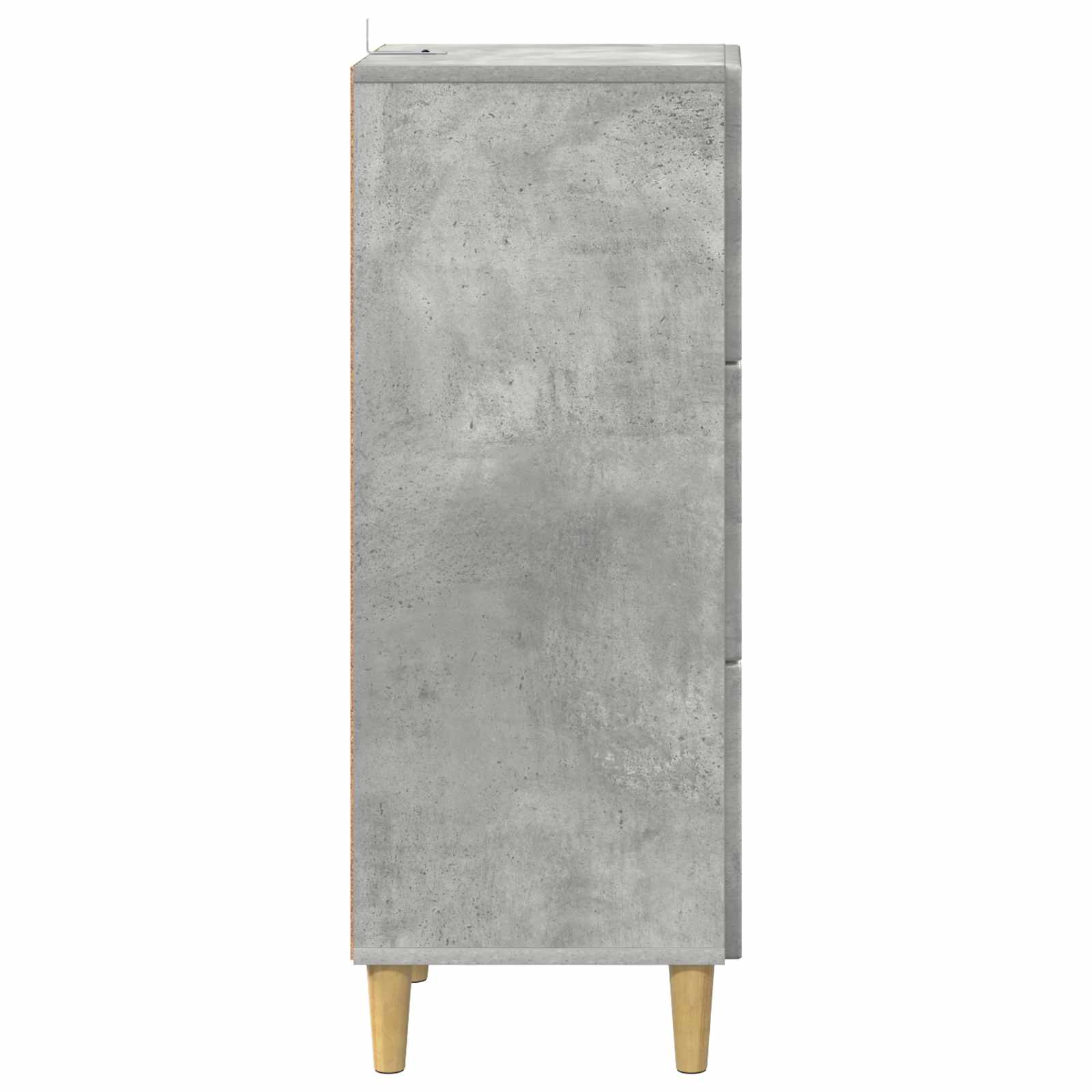 Ladenkast Betongrijs 33 x 34,5 x 90 cm Bewerkt hout