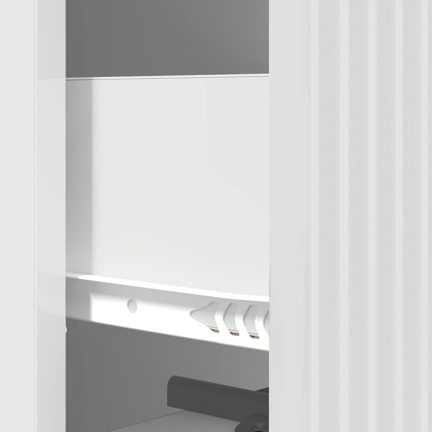 Ladenkast Hoogglans Wit 33 x 34,5 x 90 cm Bewerkt hout