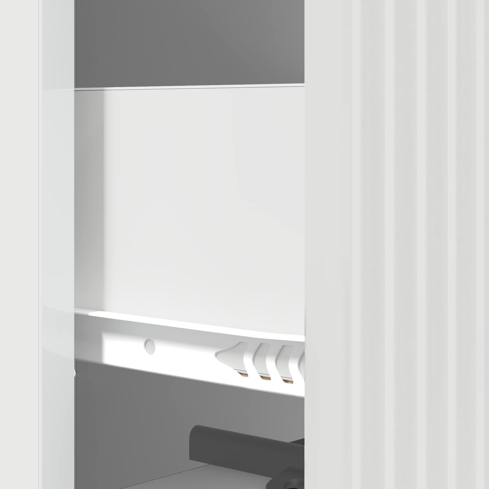 Ladenkast Hoogglans Wit 33 x 34,5 x 90 cm Bewerkt hout