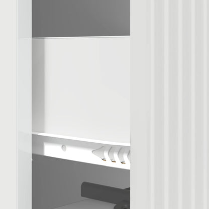 Ladenkast Hoogglans Wit 33 x 34,5 x 90 cm Bewerkt hout